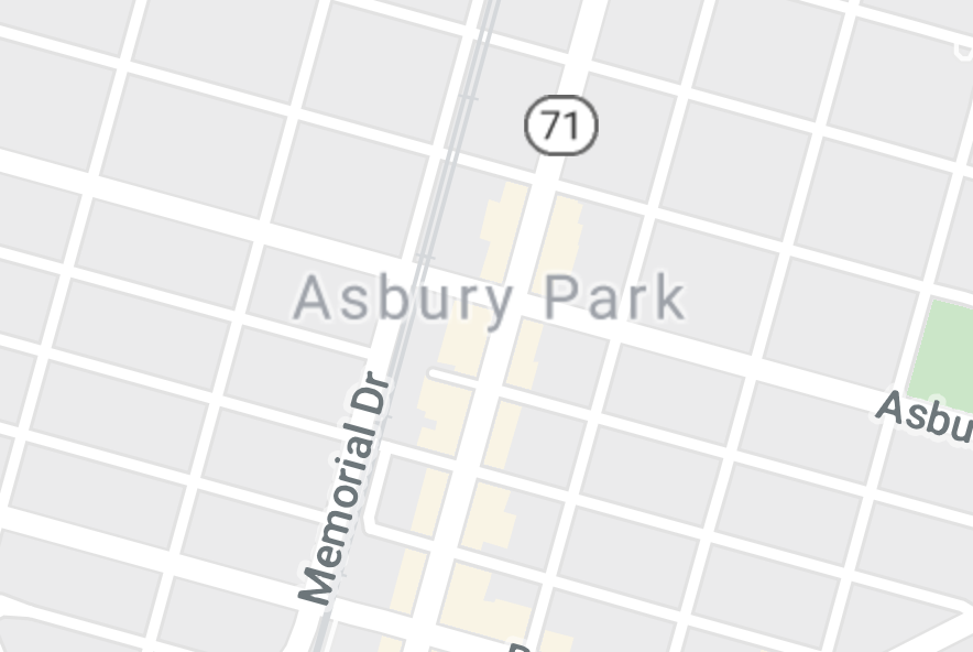 Map of Asbury Park, NJ