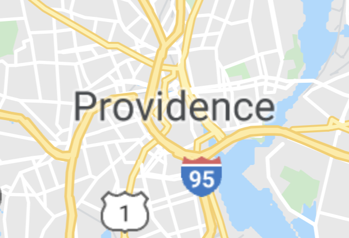 Map of Providence, RI