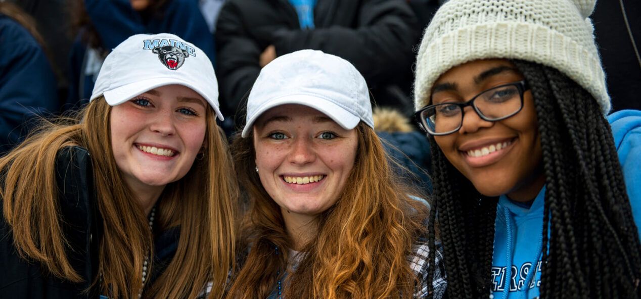 Female students smiling